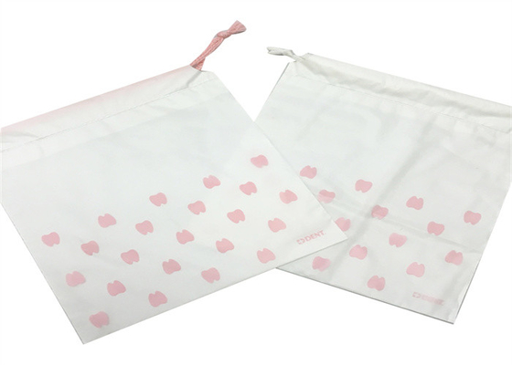 Saco de empacotamento imprimindo feito sob encomenda pequeno reusável da luva da roupa do empacotamento plástico de sacos de plástico de cordão do saco biodegradável