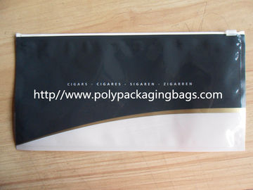 sacos de plástico impressos coloridos longos do zíper de 25cm com o slider para charutos de Boveda