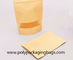 Ziplock biodegradável sacos de papel de Kraft de 140 mícrons para o alimento secado café