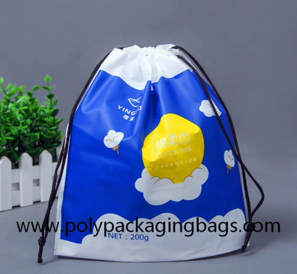 draw string packaging small sport drawstring bag gift plastic drawstring bag