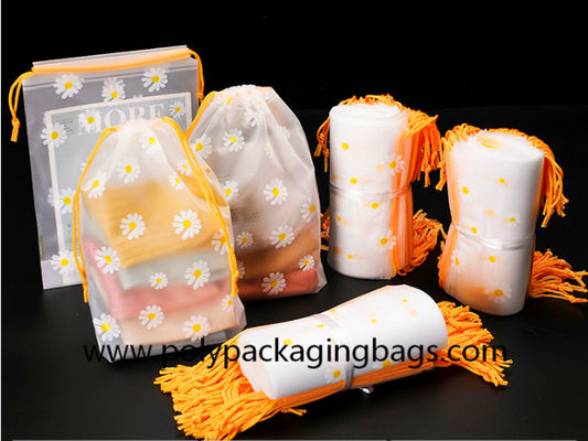 Gravure de 2 cores que imprime sacos de empacotamento geados do cordão do CPE