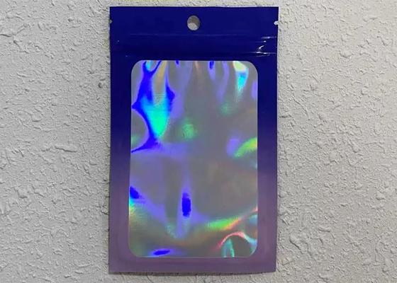 O saco Ziplock de empacotamento Resealable pequeno geou holográfico colorido para a joia