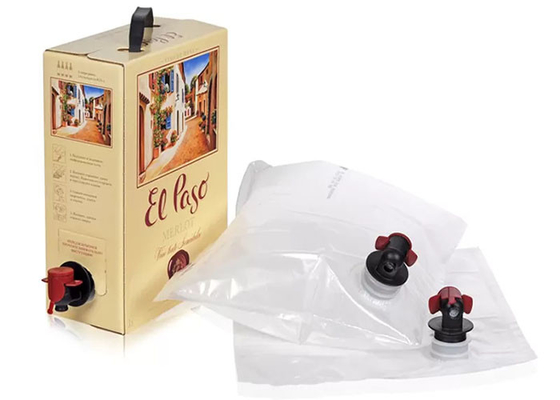 O bico ensaca o saco 10L líquido na caixa com o torneira para a água Juice Liquid Beverage Wine