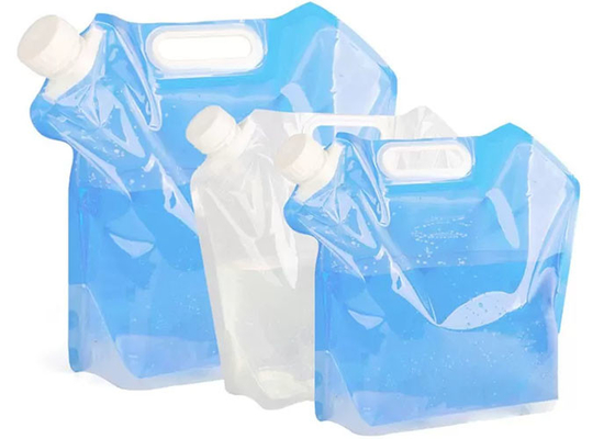 5 / 10 litros de recipiente plástico dobrável da água, saco de água de dobramento para o alpinista