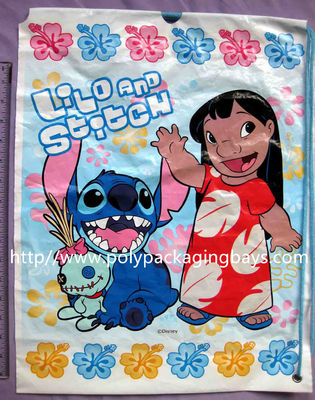 fácil abra e empacotamento plástico próximo do presente da trouxa do cordão/sacos de empacotamento do brinquedo