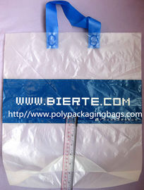 Sacos de mantimento plásticos personalizados biodegradáveis com punho do laço