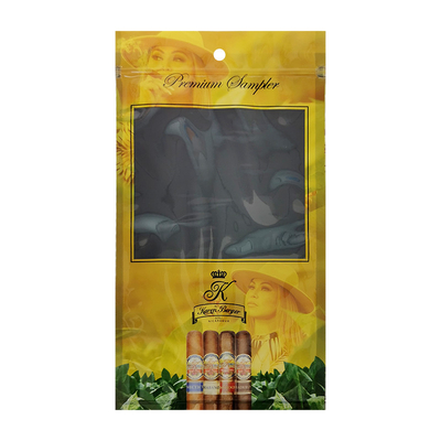 Bolsas de humidor de cigarro de fechadura por fechadura de fechadura impressa 69% ~ 75% RH