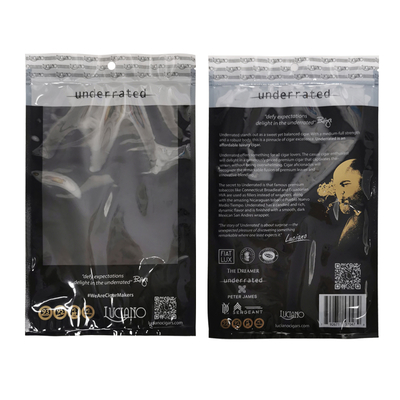 Embalagens de tabaco personalizadas Humidificador Bolsas de plástico Humidificador de charutos humidificados Sacos Humidor para 5-6 charutos com Higrômetro e Divididor