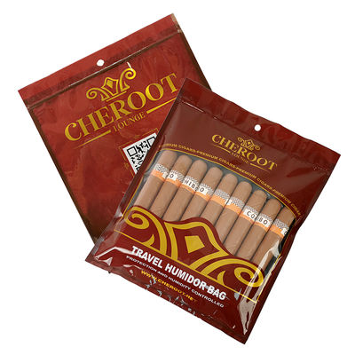 Sacos de plástico de tabaco personalizados Sacos de plástico de embalagem Sacos de plástico Sacos individuais de charutos Sacos de humidade de charutos