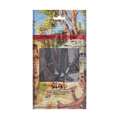 Logo Custom Cigar Humidifier Pouch com janela/Ziplock/Hang Hole claros