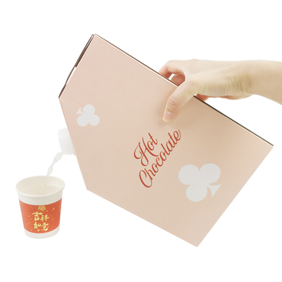 1L 1.5L 2L 3L 5L 96OZ BIB BAG Saco descartável em caixa CháSucos de café para ir Caixa de papel embalagem com dispensador