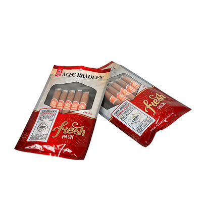 Volume 5 Charutos Saco para Charutos Material TPU PE de Grau Alimentício Design Ziplock Vedação Hermética Vedação de Umidade Duradoura