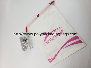 Sacos de plástico de Fashional com o fechamento do cordão, logotipo personalizado impresso