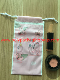 Sacos de plástico do cordão da corda do CPE da forma para o empacotamento do batom/relógio/lenço das senhoras