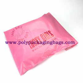 Sacos de plástico 0.14mm autoadesivos opacos cor-de-rosa para o enviamento de envio