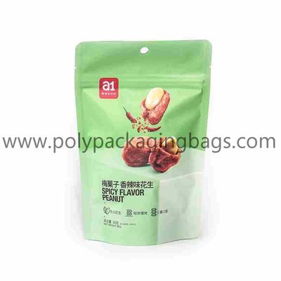 pacote do amendoim do petisco de 0.12mm Matte Ziplock Bag Printing Plastic