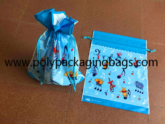 Gravure que imprime sacos de cordão plásticos geados 0.06mm do CPE