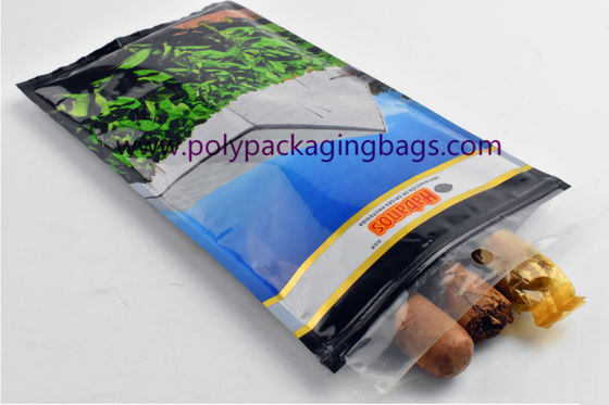 Impressão de cores de empacotamento do saco 7 do charuto Resealable do zíper com sistema da humidificação
