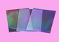 Efeitos holográficos claros do arco-íris das luvas do cartão do dobro feito sob encomenda da espessura