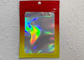 O saco Ziplock de empacotamento Resealable pequeno geou holográfico colorido para a joia