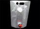 Saco portátil do babador do produto comestível no malote do bico da folha de alumínio da caixa com torneira/torneira vermelhos