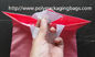 saco de plástico macio do punho do laço do HDPE largo de 35cm por muito tempo 5cm W33 x L45cm