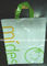 Os sacos plásticos brancos do presente com logotipo/laço feitos sob encomenda seguram sacos do polietileno para a promoção