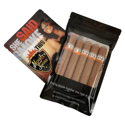 Sacos de cigarro de plástico customizado com caixa de exibição