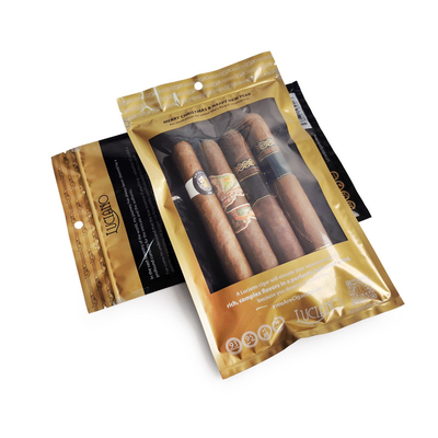 Sacos de humidor de charuto refeitáveis com sistema hidratado e caixa de exibição para 90 dias de frescura
