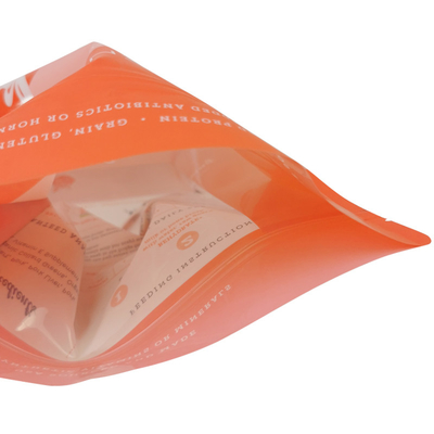 Saco de alimentos para animais de estimação de ponta Saco com fecho de fechadura Saco de barreira refechável Saco de alimentos para animais de estimação de fundo plano