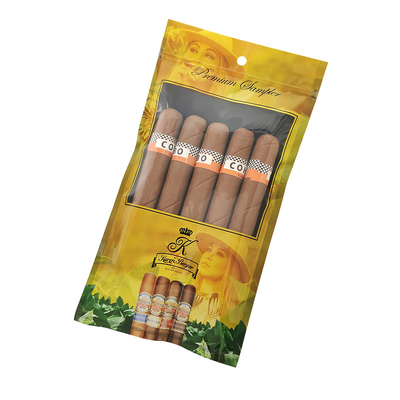 Bolsas de humidor de cigarro de fechadura por fechadura de fechadura impressa 69% ~ 75% RH