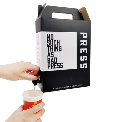 Dispensador de caixa de papel descartável de 1 L, 2 L, 3 L, sumo em sacos, bebida de café quente, embalagem líquida