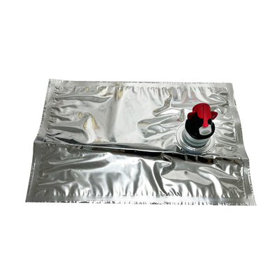 Sacos de embalagem de alumínio, caixas de 3L, 5L, 10L, 20L de água potável, vinho e sumos, válvulas de desvio de plástico em sacos de segunda mão