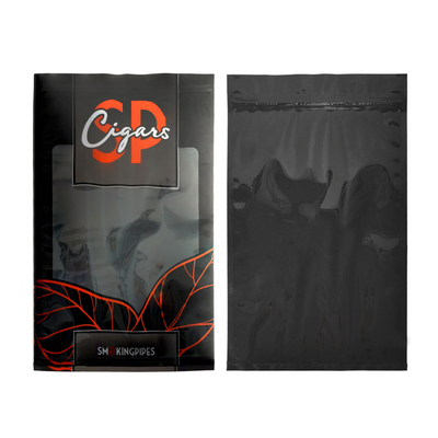 Sacos para umidificador de charutos com impressão personalizada, sistema de umidificação e fecho zip
