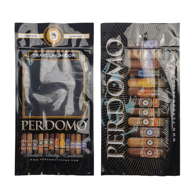 Saco de embalagem para charutos com umidade personalizada com impressão única de composto Ziplock, saco umidificador para charutos