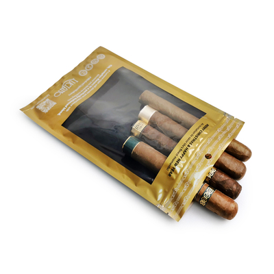 JiJiD Personalização Impressão Bolsas à Prova de Humidade Sacos de Tabaco Charuto Ziplock Saco de Embalagem de Charuto sacos de charuto humidificados