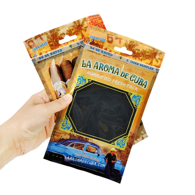 Saco de embalagem de charutos humidor com camada de umidade