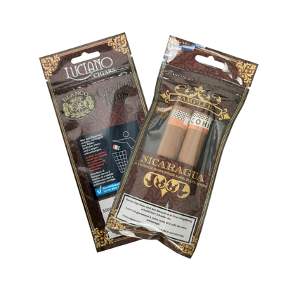 Saco de Embalagem de Charuto Hidratante Produzido em Fábrica com Zíper Plástico Mylar, Envoltórios de Folhas à Prova de Umidade para Armazenamento de Tabaco