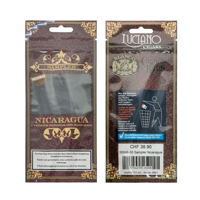 Saco hidratante de humidificador de charutos profissional personalizado Sacos de embalagem de charutos de plástico personalizados