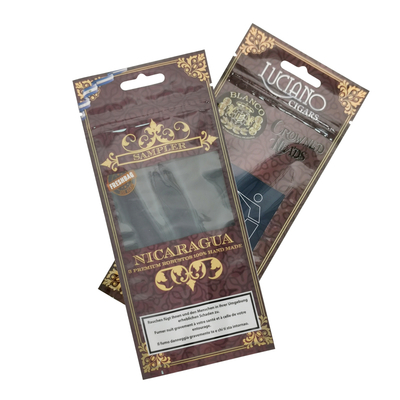 Saco hidratante de humidificador de charutos profissional personalizado Sacos de embalagem de charutos de plástico personalizados