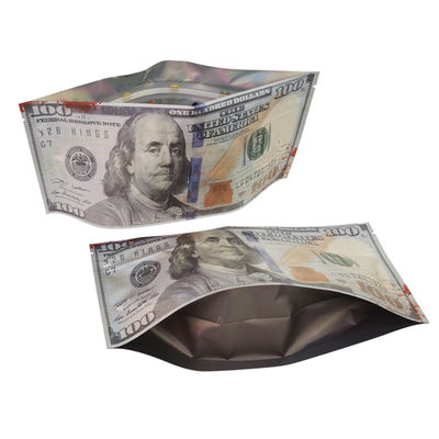 Saco Mylar Personalizado Plano com Fecho Ziplock Resealável e Selagem em 3 Lados para Embalagem de Tabaco e Charutos