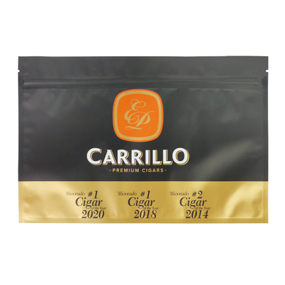 Impressão personalizada de charutos Impressão à prova de humidade e cheiro Embalagem de alimentos Saco de fecho de fecho de fecho de cigarros de tabaco Embalagem de plástico Sacos Mylar