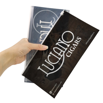 Embalagem Fabricante Embalagem Zipper Saco de cigarro Ziplock sacos em caixa Saco de plástico de cigarro