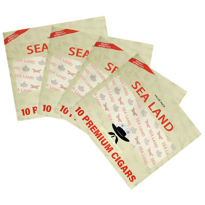 Saco de charuto à prova de umidade, embalagem de folha de tabaco natural, saco de embalagem de charuto de filme de poliéster