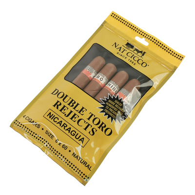 Embalagem de tabaco personalizada Humidificador saco plástico humidificador saco de charuto com higrômetro e Divisor