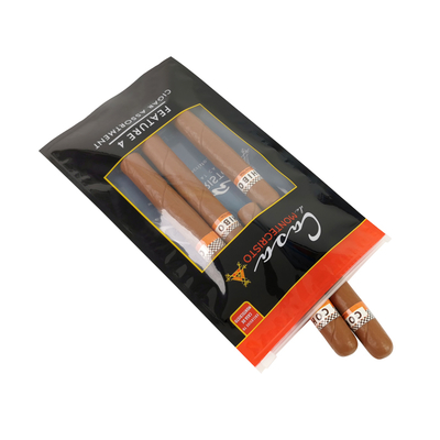 Sacos Plásticos PET/PE para Impressão Rotogravura com Selagem Lateral com Zíper, Embalagem para Charutos, Embalagem para Tabaco, Saco Mylar para Embalagem