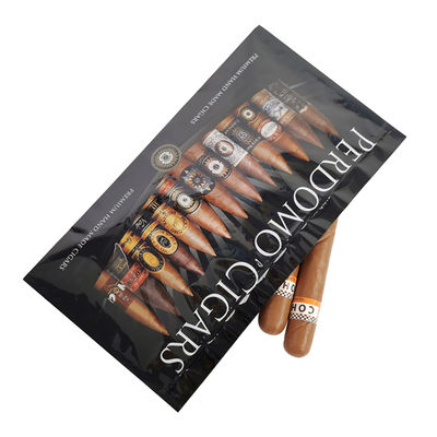 Cigarro recobrável de ziplock impresso sob medida Bolsas de venda a retalho de celófano Bolsa de cigarro