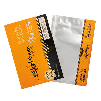 Saco de selagem lateral para impressão rotogravura Sacos plásticos PET/PE Bolsa de tabaco Bolsa de charuto com zíper