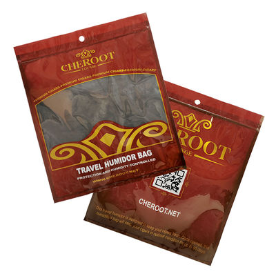 Sacos de plástico de tabaco personalizados Sacos de plástico de embalagem Sacos de plástico Sacos individuais de charutos Sacos de humidade de charutos