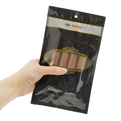 Saco de embalagem de charutos de cigarro de fecho de fecho de tabaco embalado em embalagem de folhas de tabaco embalado em embalagem de alimentos congelados embalado em embalagem de alimentos